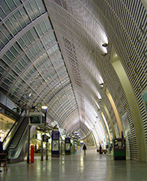 La gare d'Avignon en France